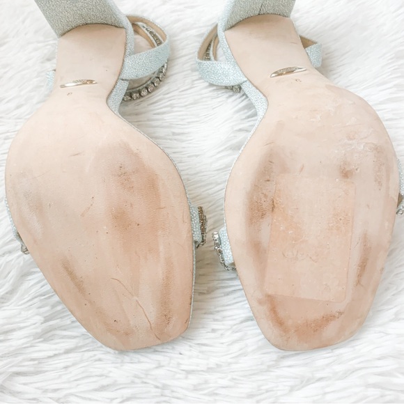 NEW Badgley Mischka Tasmine Women's Shoes Soft Blush Ankle Strap Sandal - Picture 5 of 7